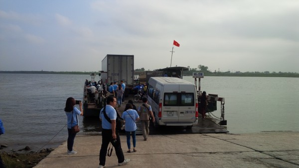 The 15 minute ferry from Thai Binh to Nam Dinh
