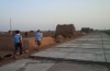 The late afternoon in Bach Long salt field